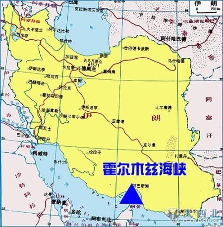 资料图：中东地区石油输出要道霍尔木兹海峡