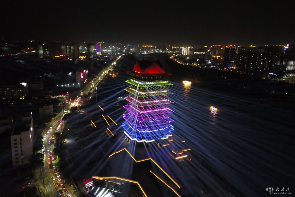 兰州市举行盛大黄河楼